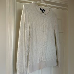 Lands End White blouse size Small